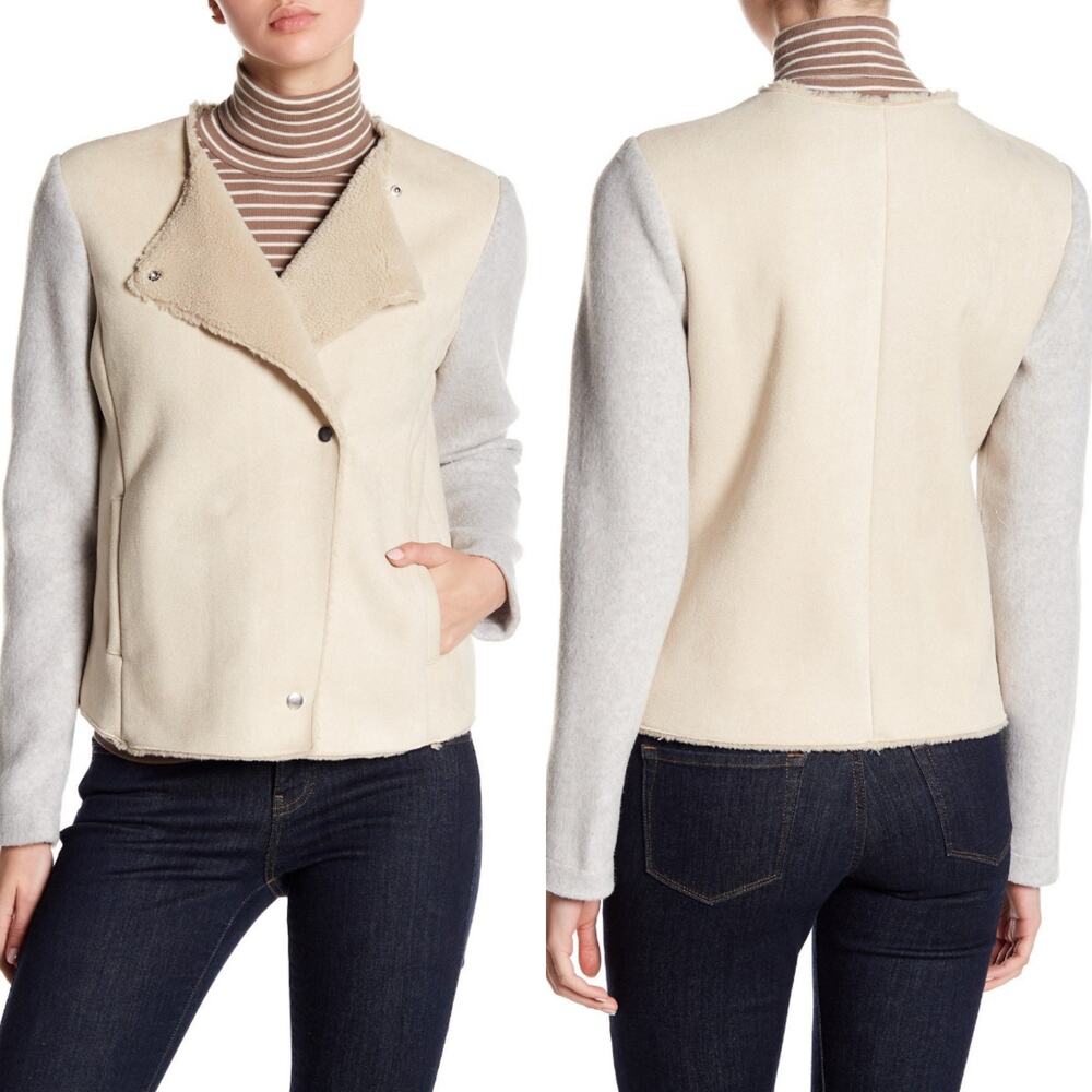 BB Dakota Glenna Sueded Jacket IN Bone Size S